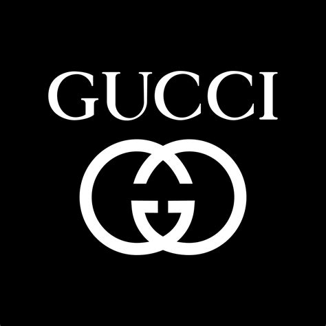 gucci logo white on black|gucci emblem logo.